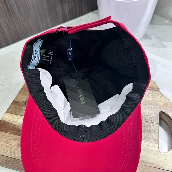Prada Scarlet Red Baseball Cap - Picture 4 of 4
